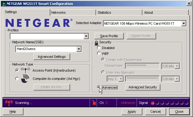 Set WPA encryption key